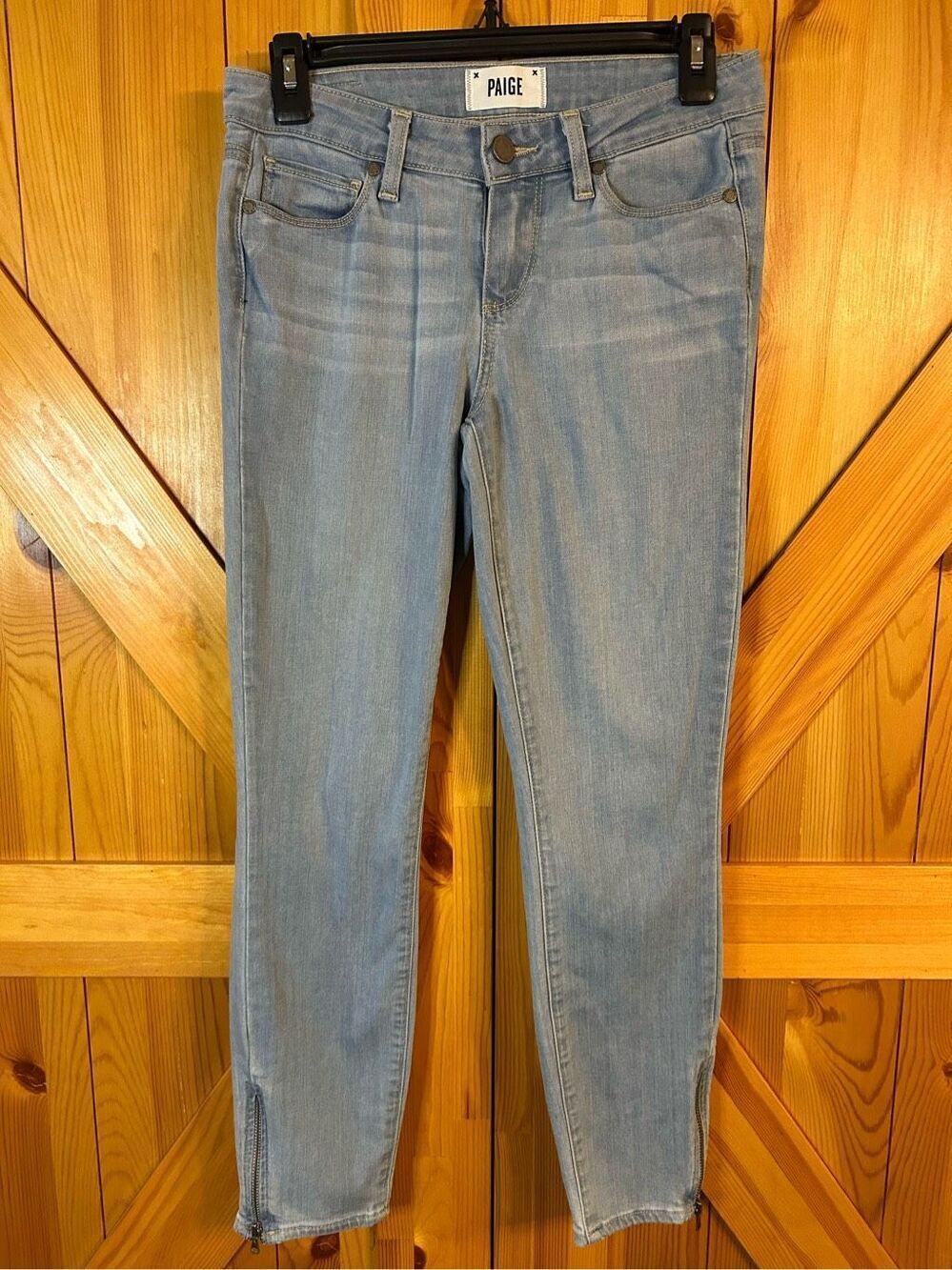PAIGEβVerdugo Crop Zip Jeans Size 26 (0330)